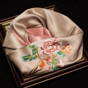 Chinese rose pattern 2# (hand-embroidery)