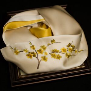 Plum blossom pattern #3 (hand-embroidery)