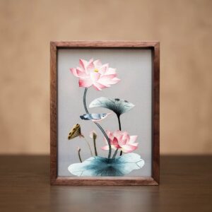 Lotus pattern #1 (hand-embroidery)