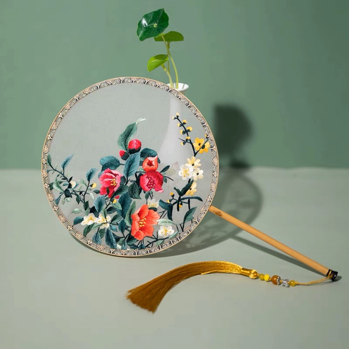 Plants pattern 5# (Hand embroidery)