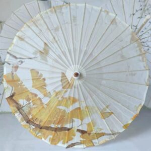 Golden Ginkgo Oiled Paper Umbrella