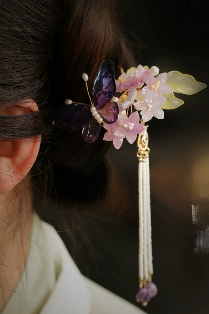 Lily of the valley tassels hairpin 2#