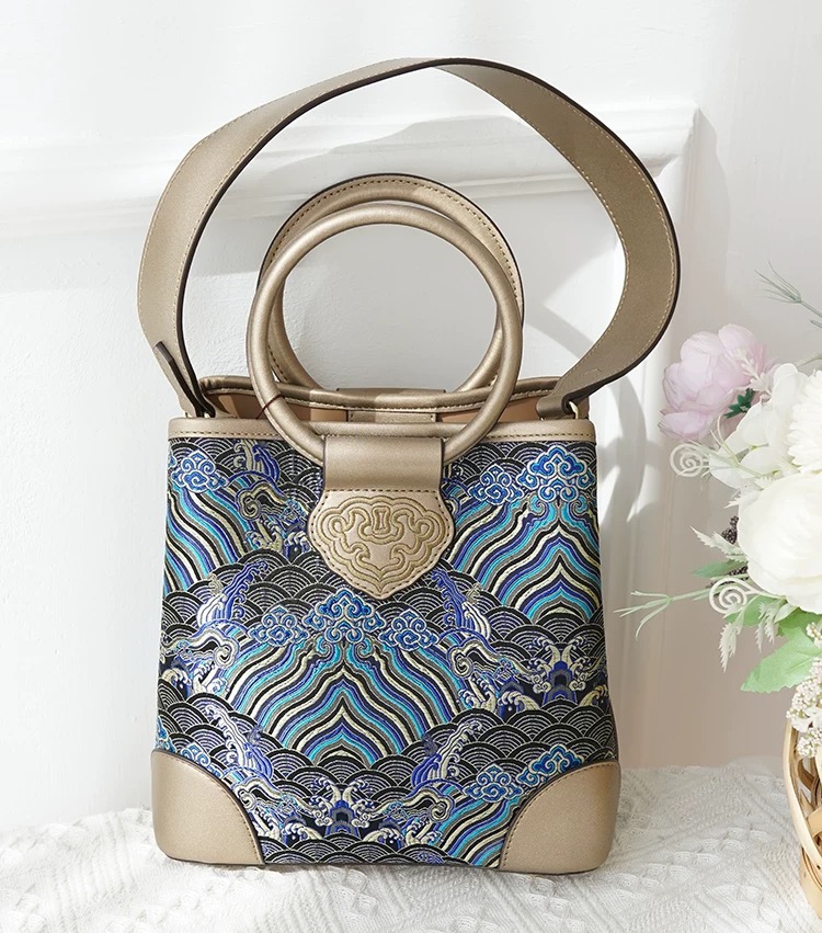 Intangible Cultural Heritage Yunjin Brocade Handbag 2# - Image 3