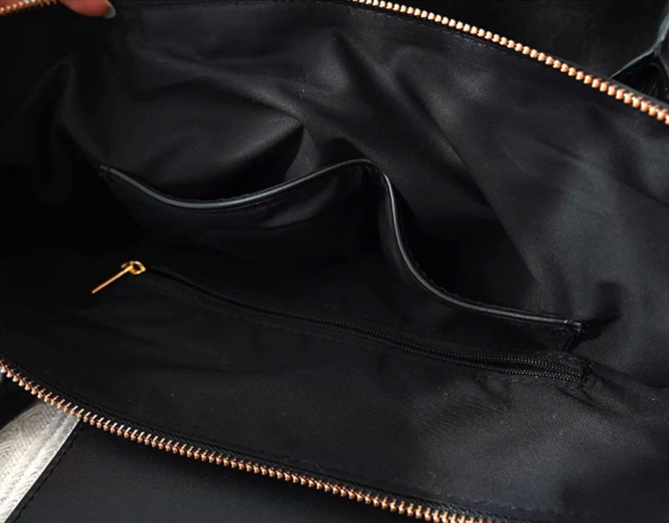 Gambiered Guangdong Gauze Vintage Tote Bag - Image 6