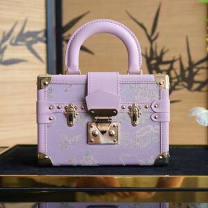 Song Brocade Mini Luxury Handheld Trunk - Purple