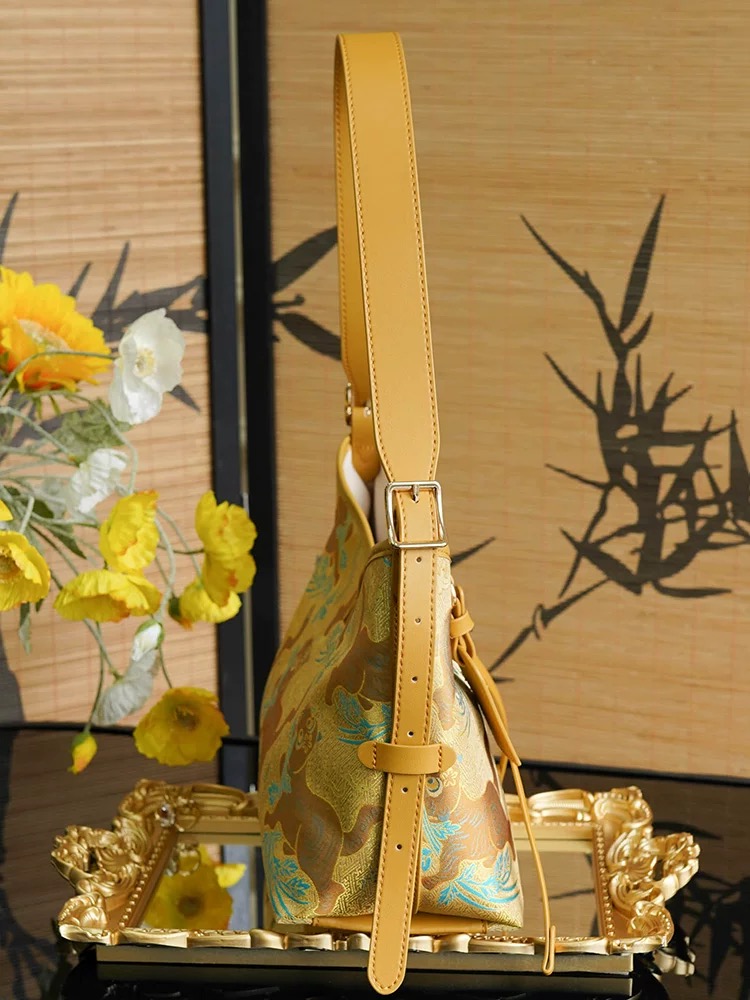 Song Brocade Tote Bag- Tiger Suppressing Five Poisons Pattern - Image 2