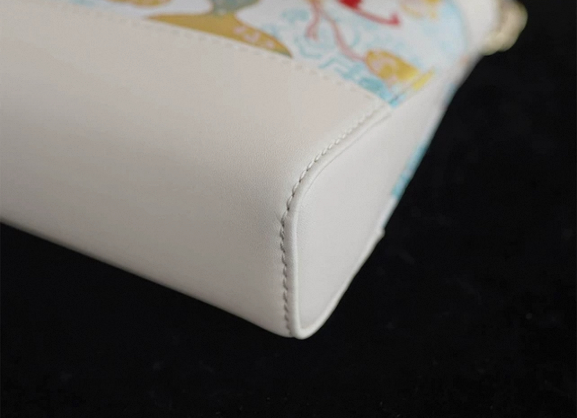 Song Brocade Mini Crossbody Bag- Colorful Guard Pattern - Image 3